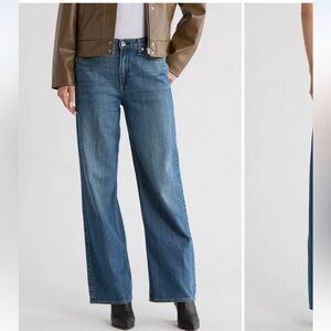 Rag & Bone 29 Lori Mid Rise Wide Leg jeans